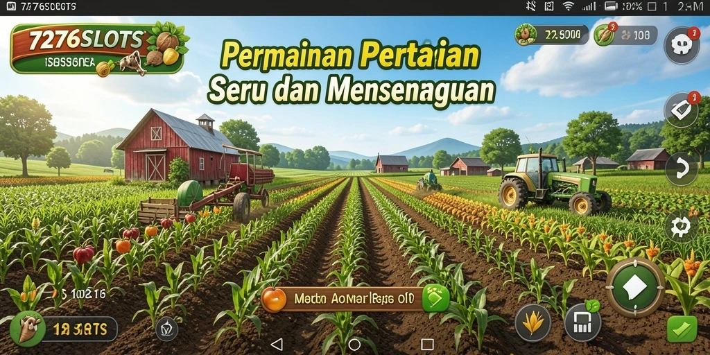 Tampilan gameplay menarik dari 7276SLOTS saat bertani dengan seru.