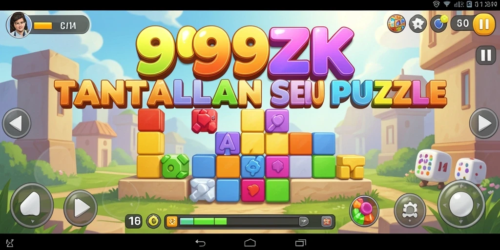 Screenshot 999ZK menampilkan gameplay seru permainan Puzzle.
