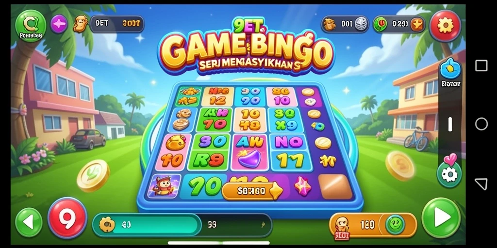 Screenshot gameplay yang menunjukkan momen seru dalam bermain Bingo di 9ET.