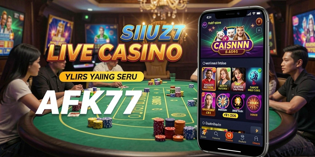 Tampilan gameplay seru AFK77 langsung dari Live Casino.