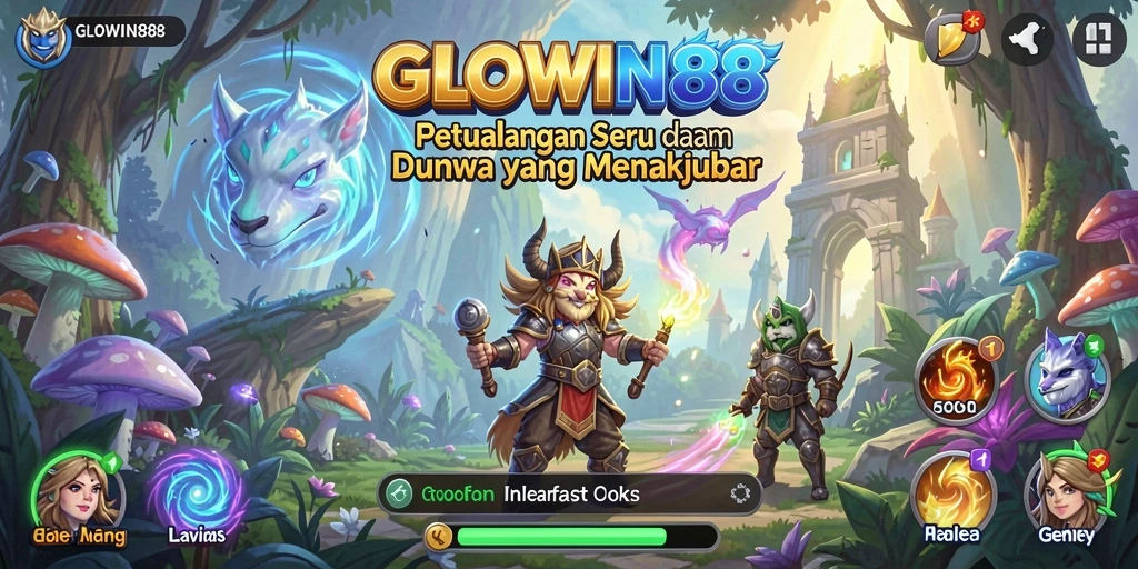 Gameplay seru dan menantang dalam GLOWIN88.