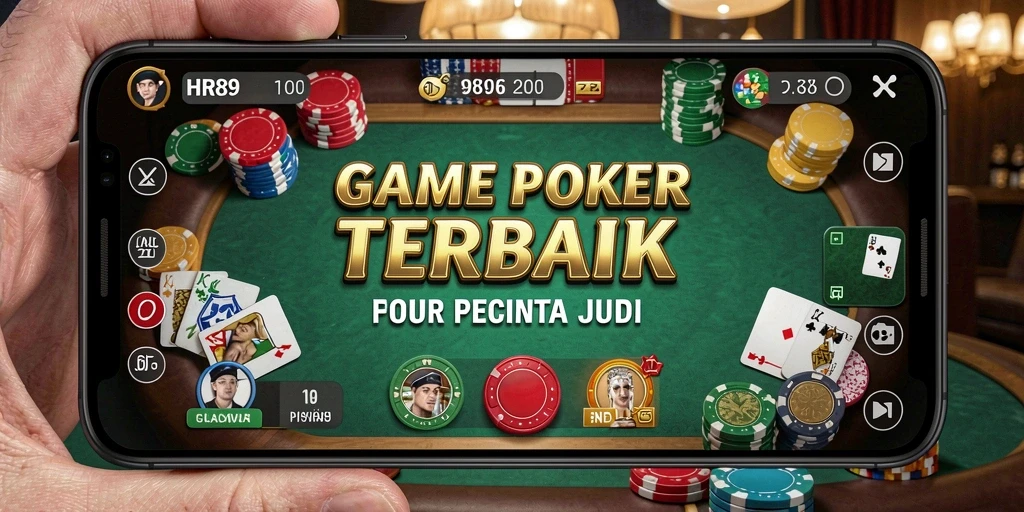 Tampilan gameplay menarik dari HR89 dengan duel Poker seru.