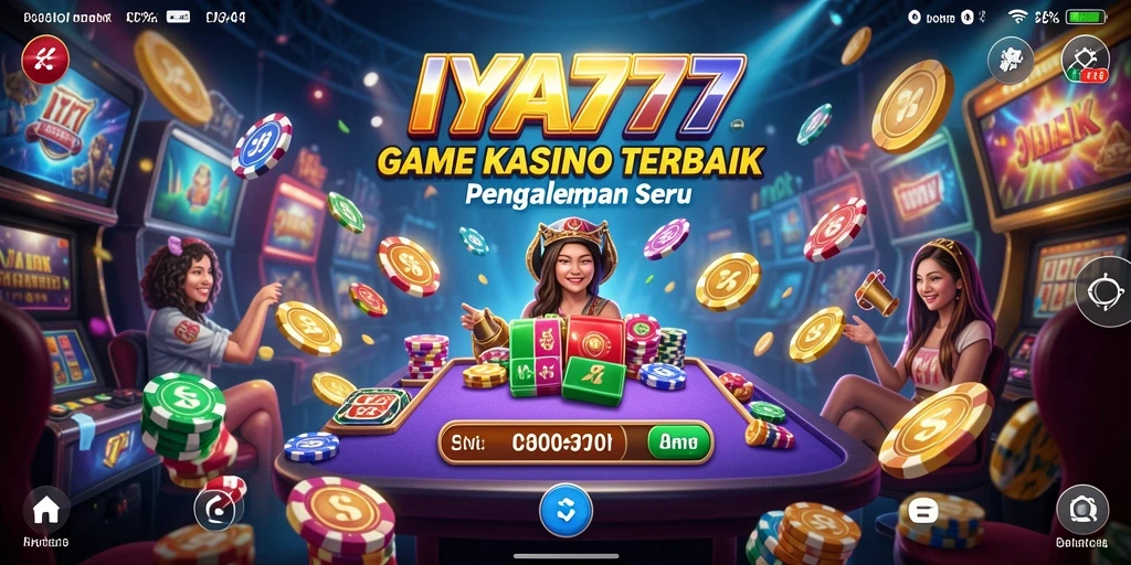 Tampilan gameplay yang mendebarkan dari IYA777 dengan berbagai pilihan permainan Kasino.