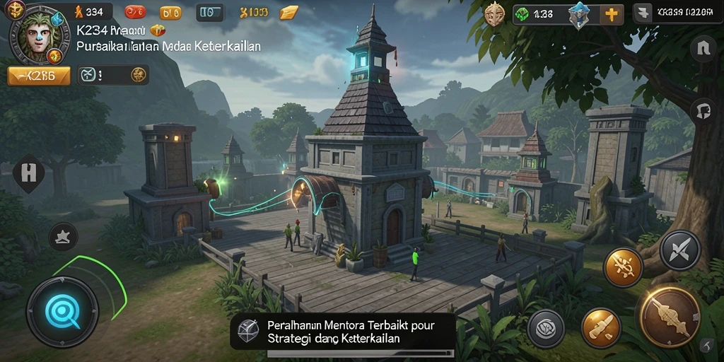 Tampilan gameplay K234 yang intens di dalam kategori Tower Defense.