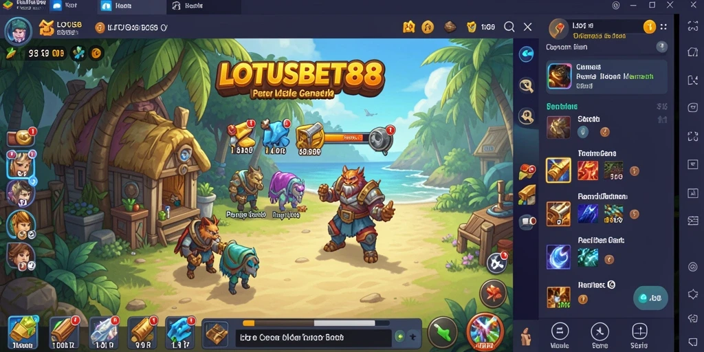 Tampilan menarik dari gameplay LOTUSBET88 yang seru.