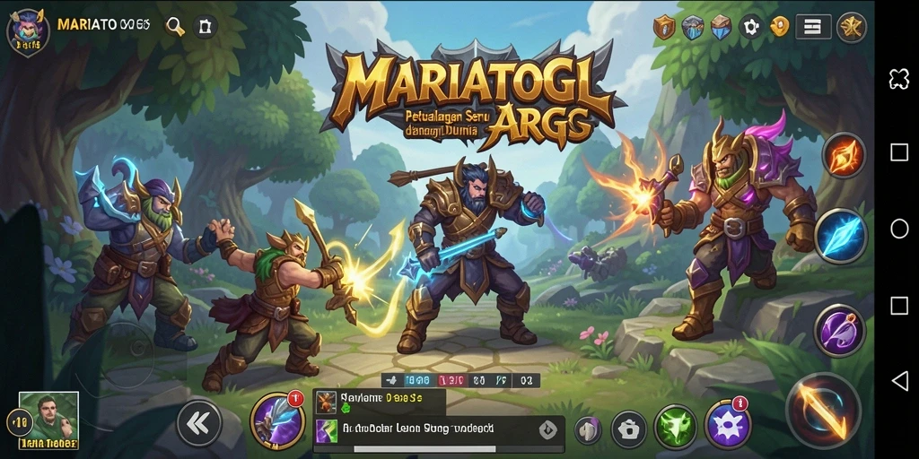 Tampilan gameplay seru di dalam MARIATOGL dengan petualangan yang menantang.