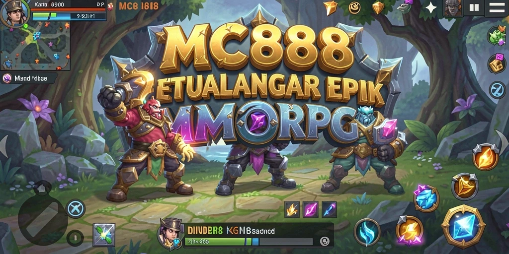 Screenshot gameplay MC888 menunjukkan aksi seru dalam dunia MMORPG.