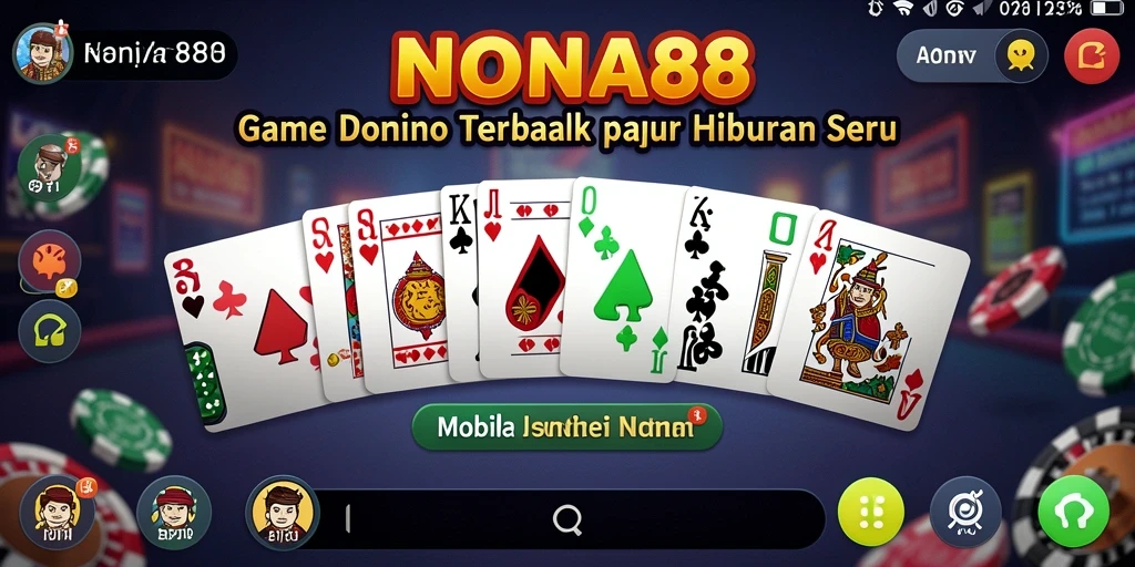 Tampilan gameplay Domino yang menarik dan seru.