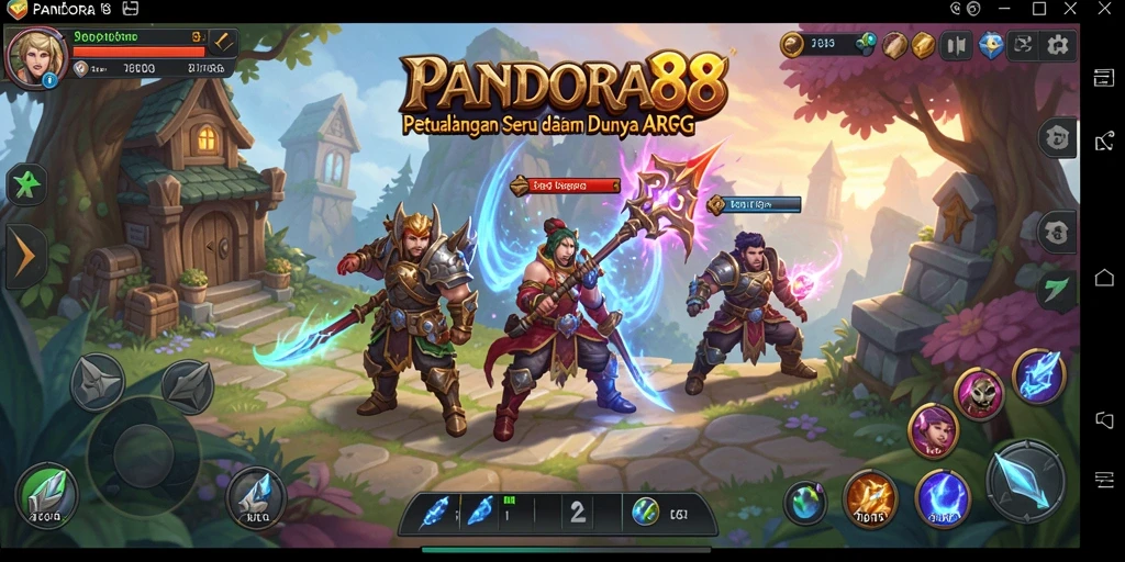 Tangkapan layar dari gameplay seru di <strong>PANDORA88</strong>, menampilkan pertarungan epik.