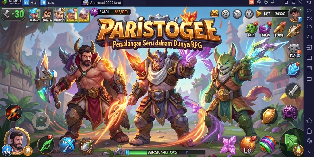 Tangkapan layar menampilkan aksi seru dalam dunia RPG.