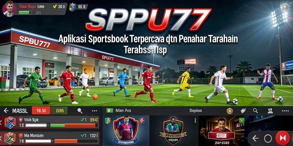 Tampilan antarmuka aplikasi SPBU77 yang menarik dengan berbagai pilihan taruhan.