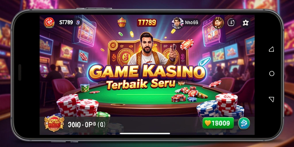 Tangkapan layar utama ST789 menampilkan aksi gameplay Kasino yang mendebarkan.