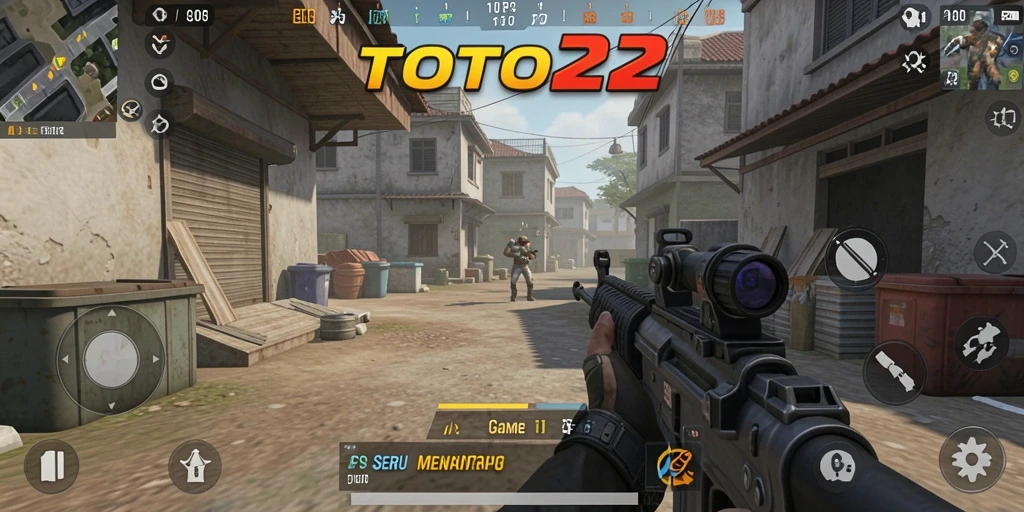 Tampilan yang memukau dari gameplay FPS TOTO22.