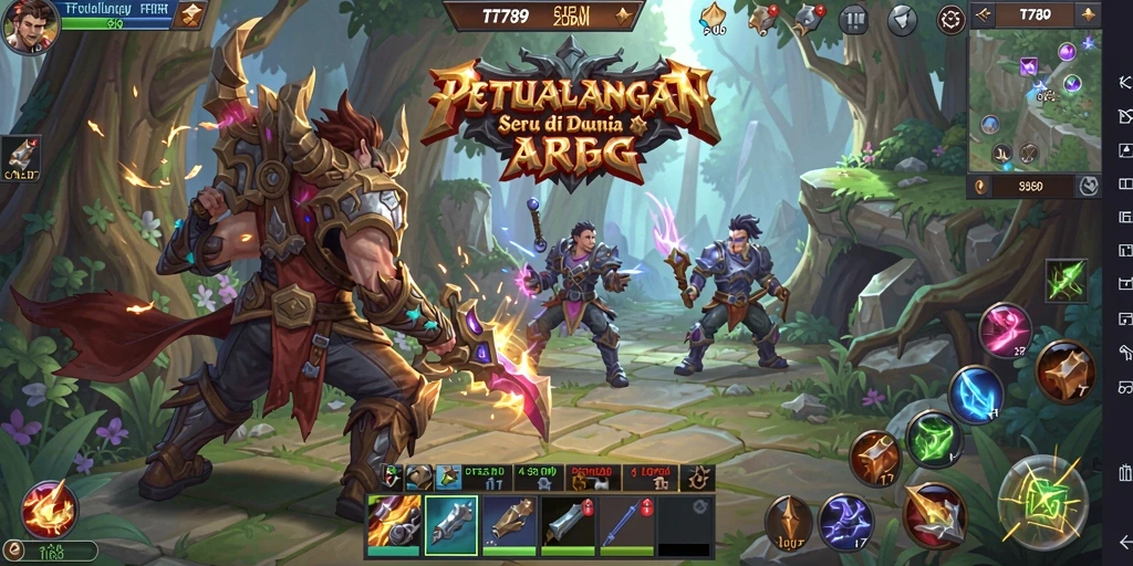 Tampilan gameplay seru dari TT789 dalam petualangan ARPG.