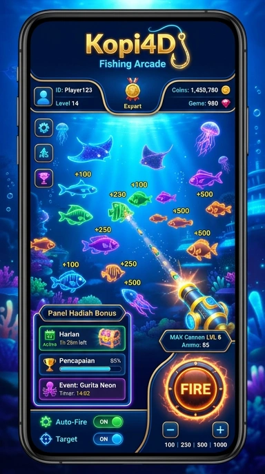 Screenshot menunjukkan beragam kategori aplikasi di kopi4d.